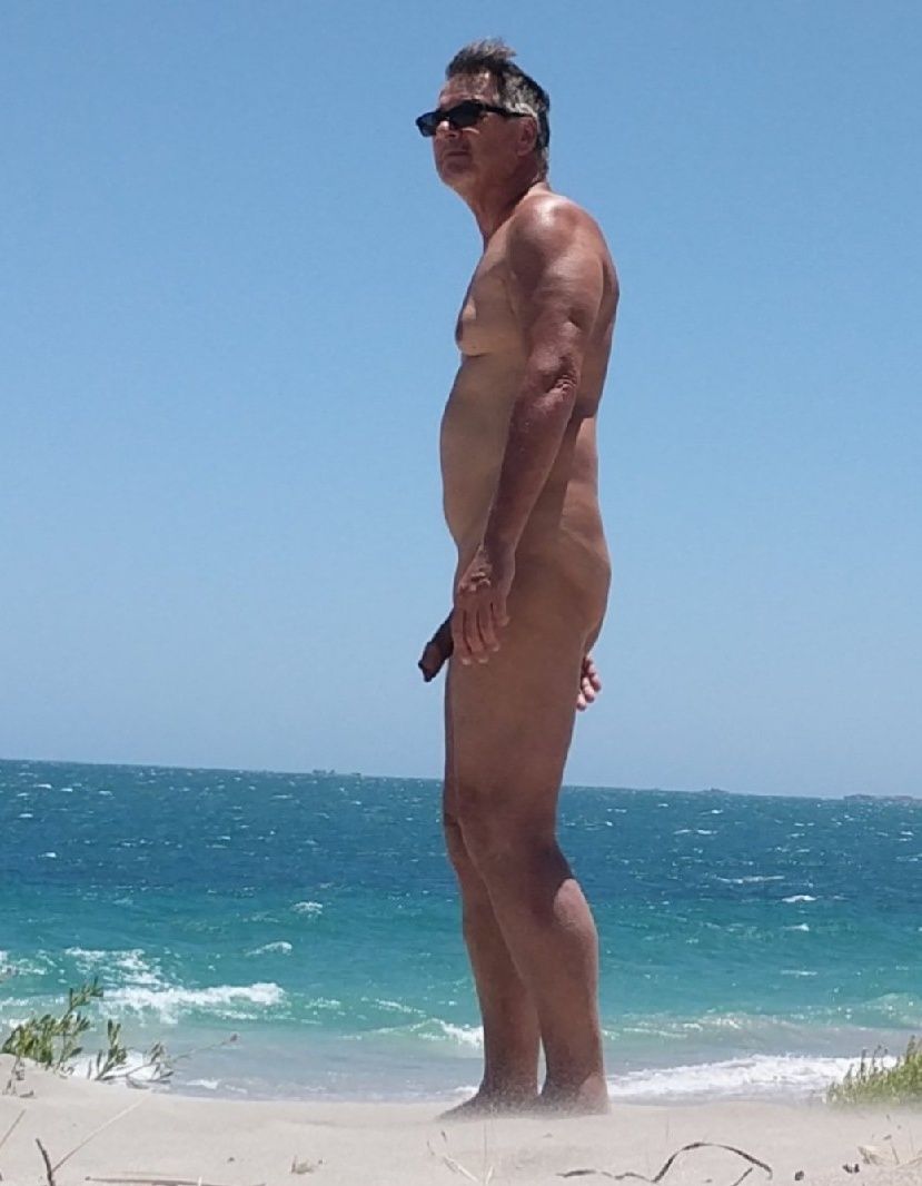 True nudist flashing cock