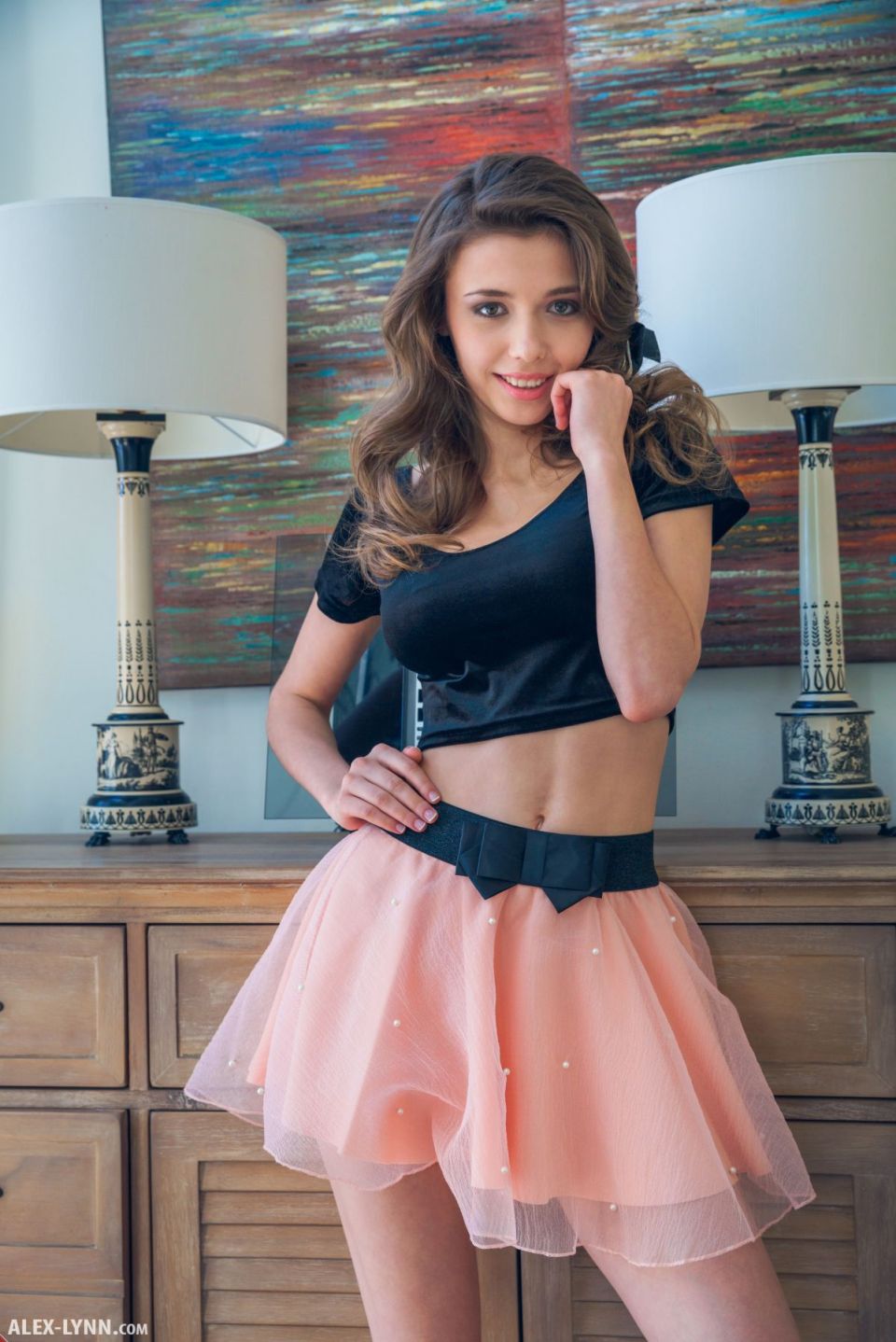 Pink skirt