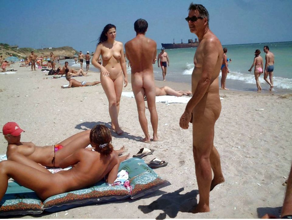 True nudist on the beach