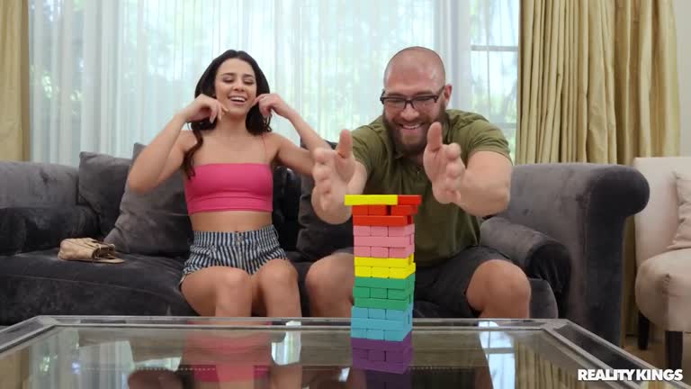 Kylie Rocket Plays Jenga