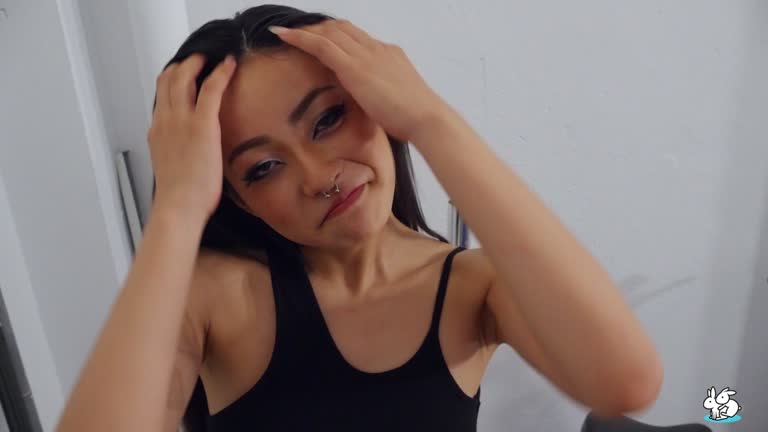 Rae Lil Black - Asian Babe Fucks Her Boyfriend In The Garage