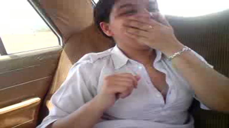 Desi School Girl In Car