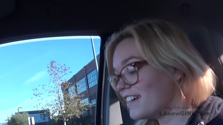 Blonde With Glasses Makes Hard Cock Cum In Studio