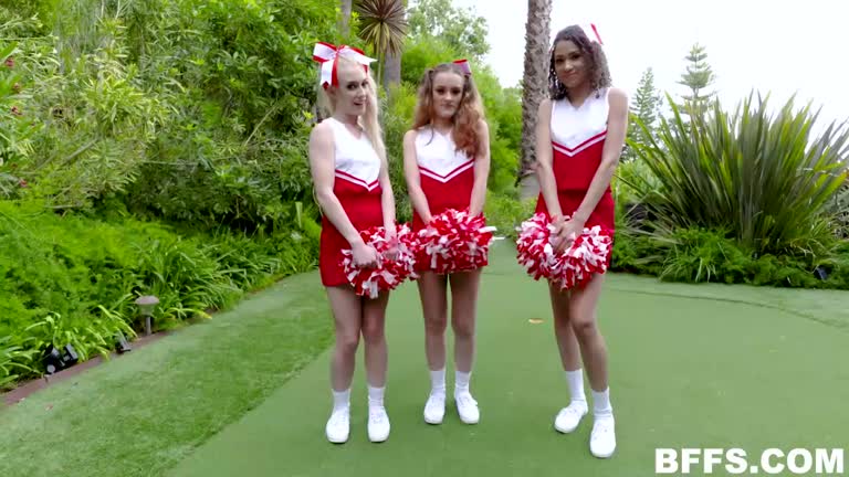 Cheerleaders Lily Glee Emma Starletto Gia Gelato Enjoy Outdoor Sex