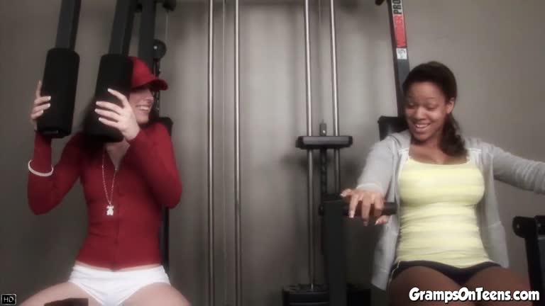 Old And Young Fuck In Gym So Hard By Big Dicks In Tight Cunt
