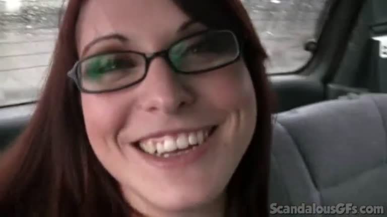 Teen Hottie Masturbates In Car