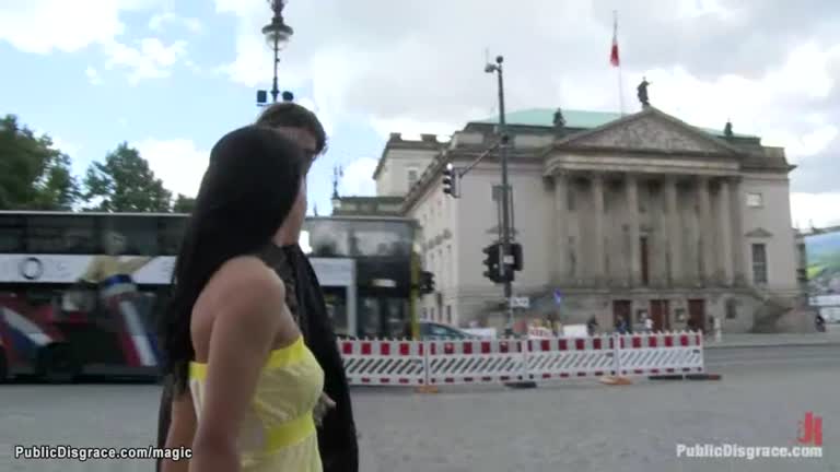Romanian Slut Pulling Chariot In Public