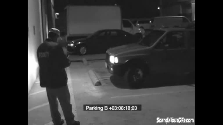 Security Blowjob By Hot Babe Caught On CCTV