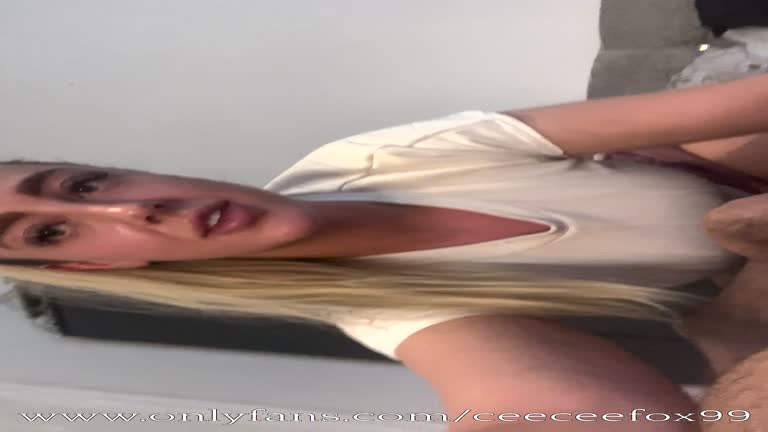 Blonde Girl Blows On Big Dick