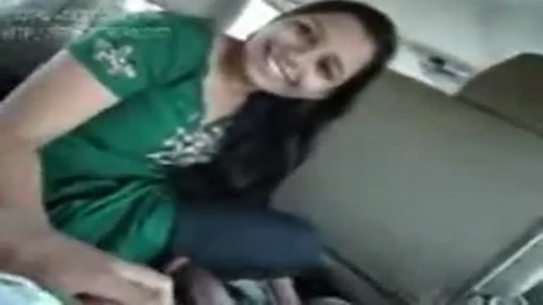 Green Salwar Desi Tamil  Teen Fucked In Car Sex