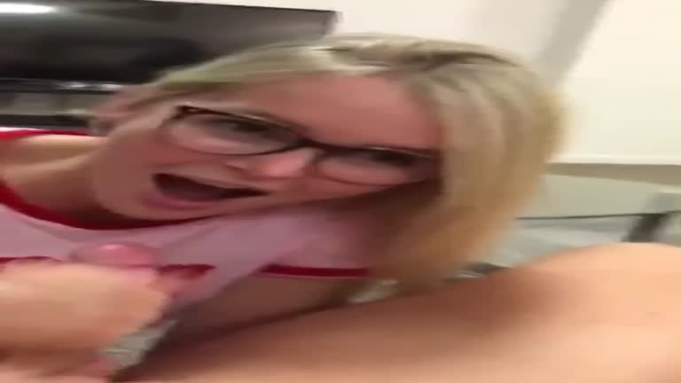 Blonde Cumshot