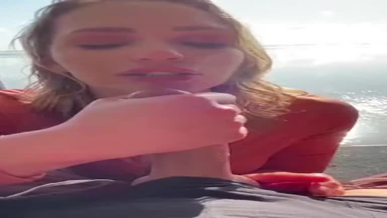 Blowjob With A View Cum In My Mouth Blonde Gives Head - Shorts