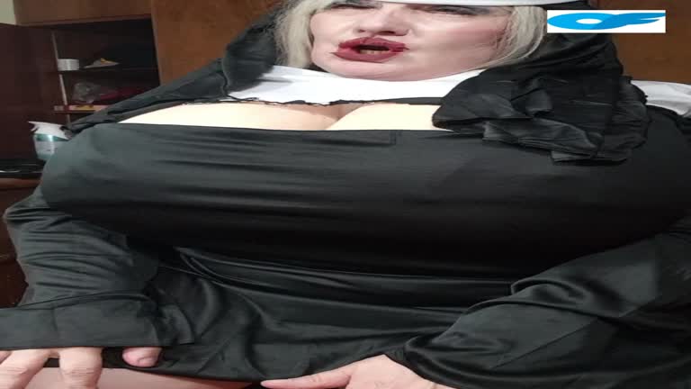The Sexy Nun Shows Big Breasts You Have To Confess If You Have Sinned
