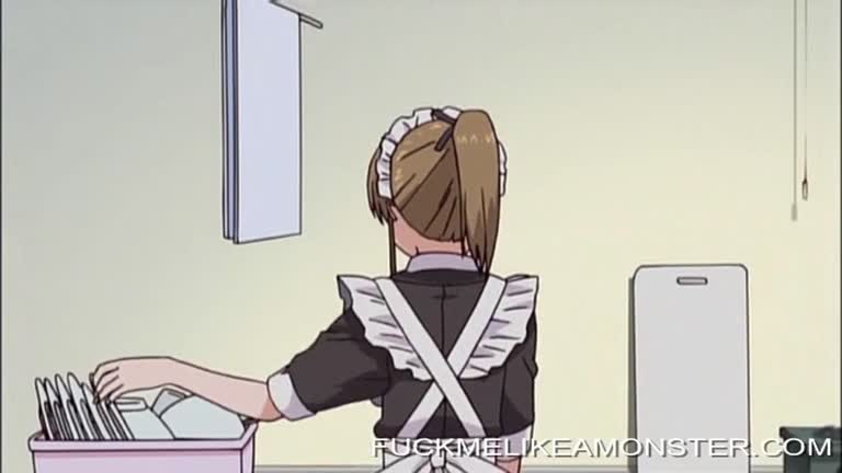 Masturbating Anime Maid In Fantasy