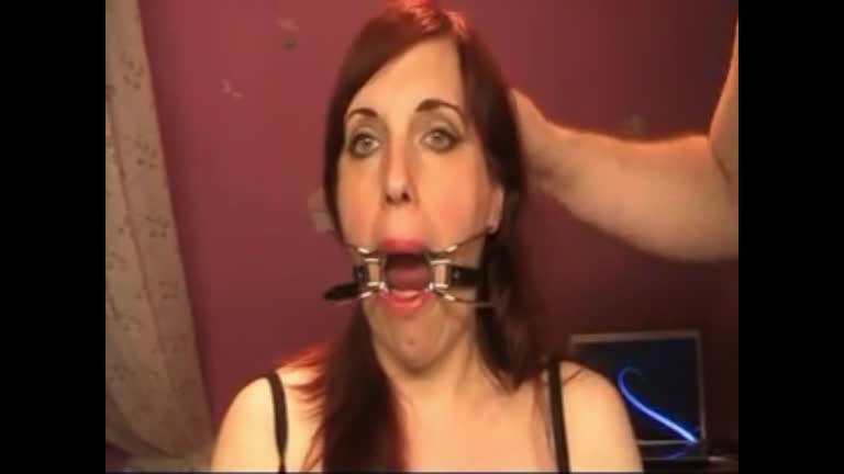 Obedient Cum Whore With Mouth Brace
