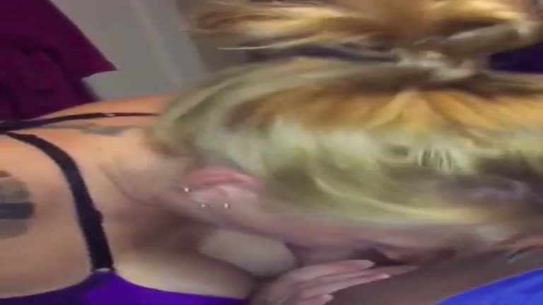 Hot Blonde Girl Blowjob