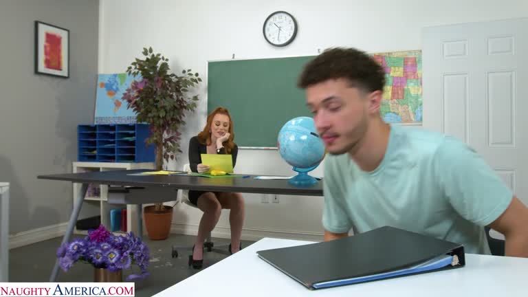 This Substitute Teacher Loves To Taste A Big Cock In The Classroom