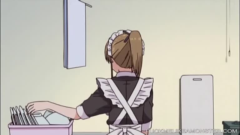 Anime Maid Gets Wet Pussy Fantasizing