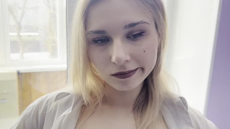 Blonde Russian College Girl Fucked And Swallowing Cum