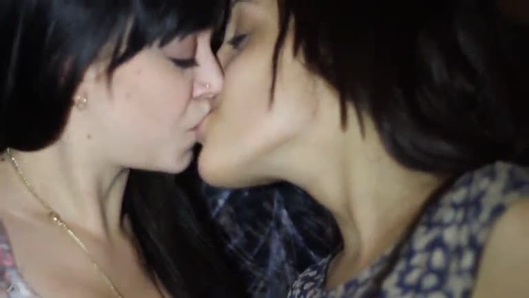 Karina Souza And Ellen Gomes - Interracial Lesbian Kiss