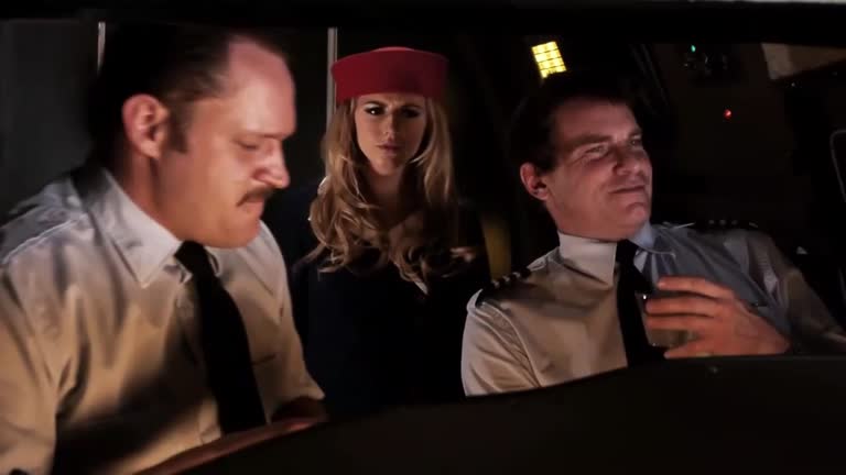 Lexi Belle Stewardess Gets 2 Cocks In The Cockpit