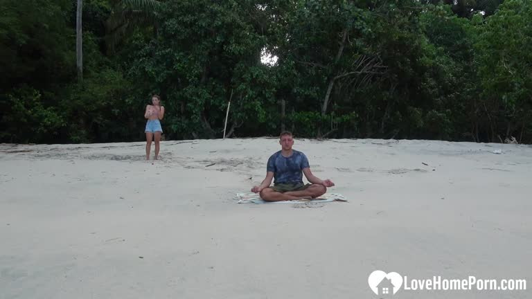 Meditation On The Beach Ended With A Blowjob