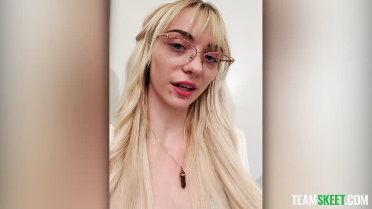 Blonde Girl Next Door Transforms Into A Total Slut