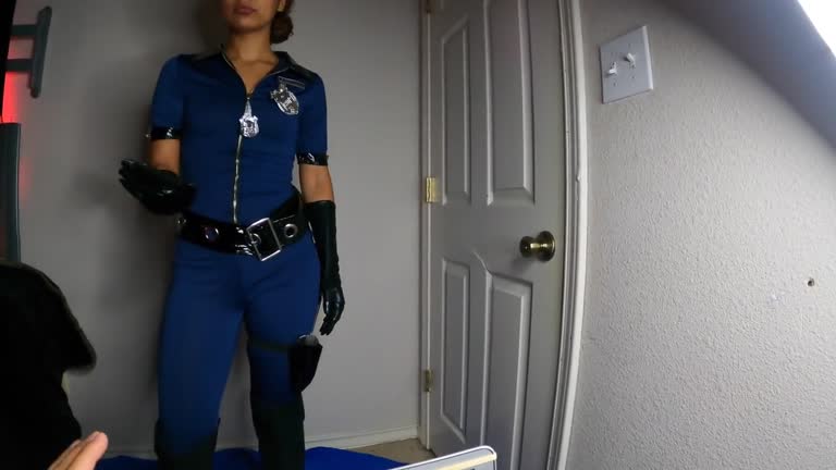 Creamy Cop Pussy Gets Covered With 3 CUMSHOTS & CREAMPIES
