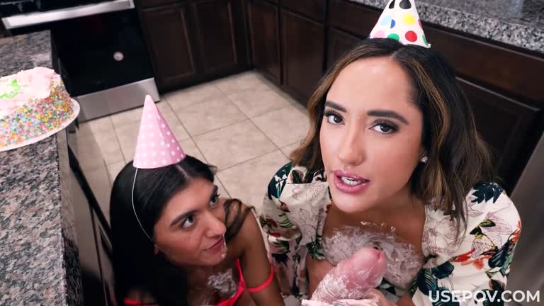 Chloe Amour, Aubry Babcock- Fucking Stepmom On Her Special Day