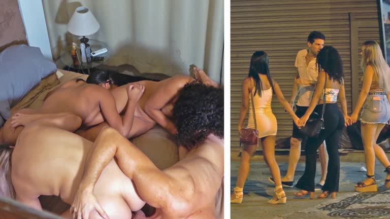 Three Sexy Brazilians Get Invited Back For A FOURSOME