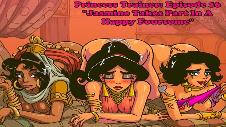 Princess Trainer: Episode 16. Jasmine Takes Part In A Happy Foursome