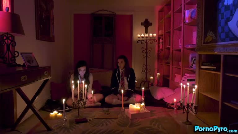 Teen Catholic Schoolgirls Casey Calvert & Whitney Wright Summon "Da Black" Lucifer