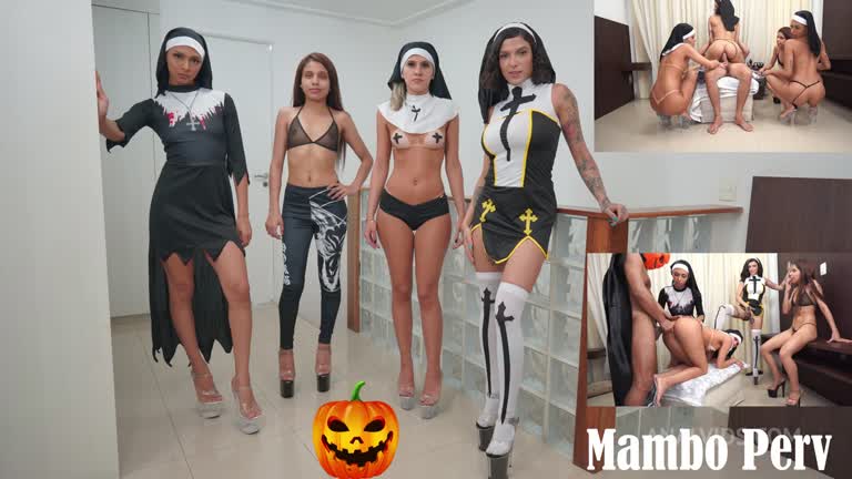 Halloween Perv Nuns Squad : 4 Perv Nuns Sex Ritual & Reverse Gangbang (Anal, Nuns, Blasphemy, 1guy On 4 Girls, Demon Gir