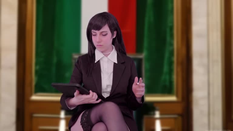 Lana Rain - Tifa Lockhart Attends The Italian Senate Meeting