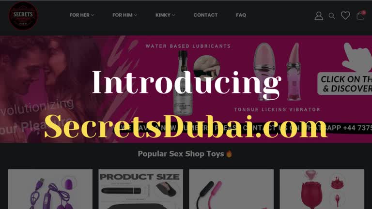 Discover Discreet Pleasure: SecretsDubai.com | Premium Sex Toys & Lingerie In Dubai!