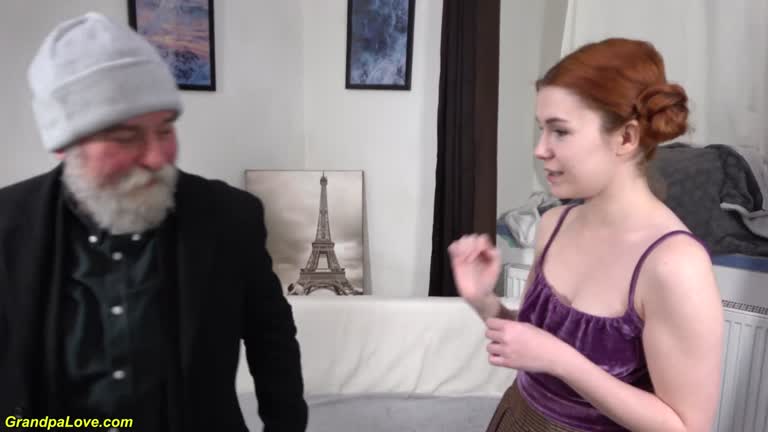 Grandpa Fucks A Redhead Teen