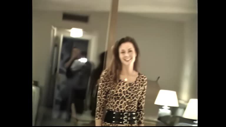 Animal Print Dress Comes Off