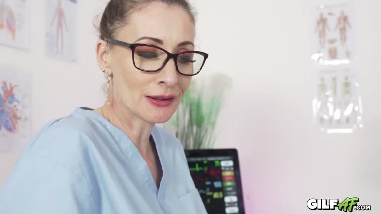 56 YO Granny Nurse Fucks Patient