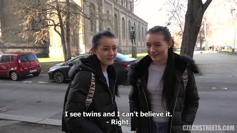 Czech Streets 124: Naive Sexy Teen Twins