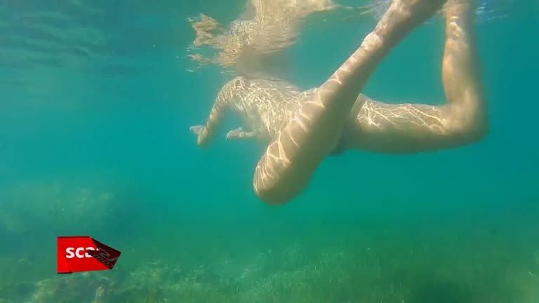 Naked Underwater Adventure With Friends