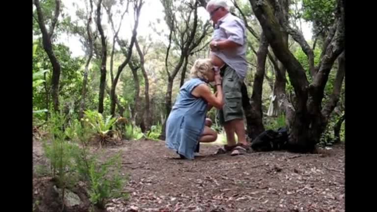 A Mature Couple's Outdoor Adventure