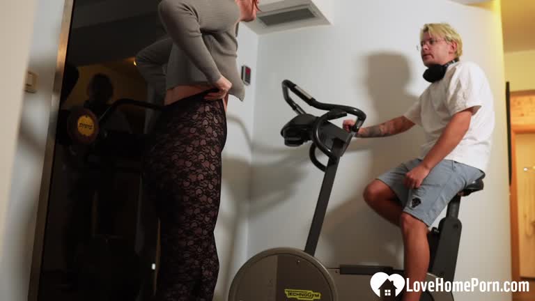 Redhead At The Gym Gets Nailed Hard