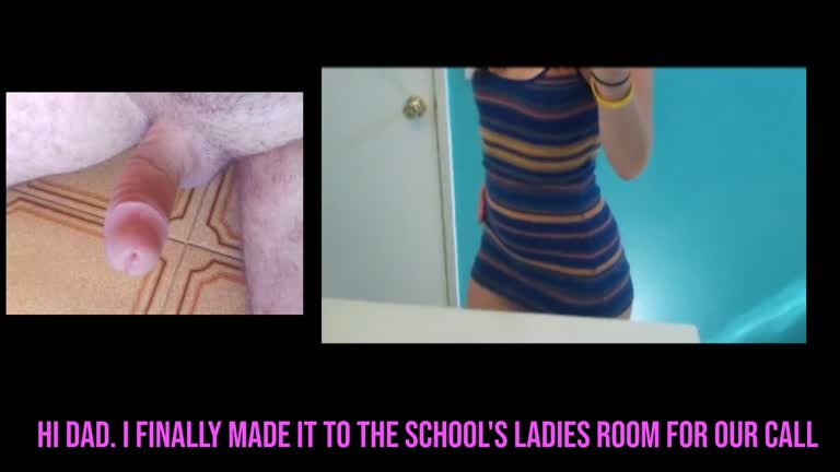 Stepdaughter Bathroom Tease (dirty Captions) Video