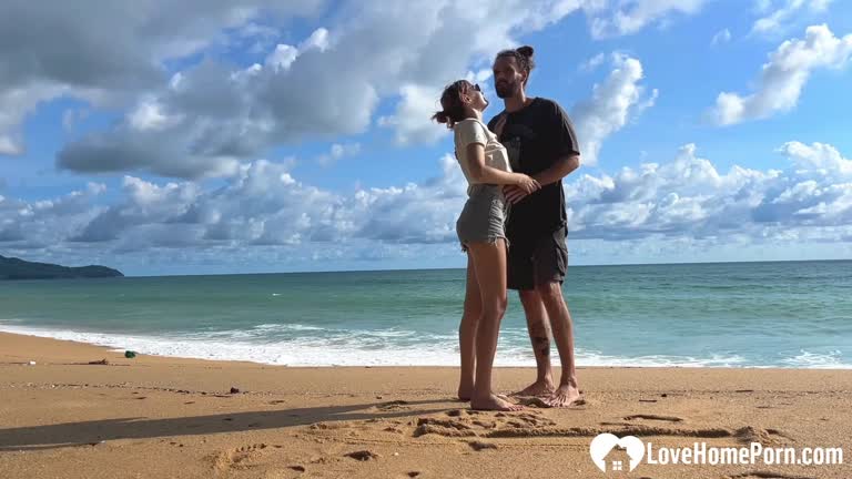 Enjoying The Beach In The Nude With Hubby