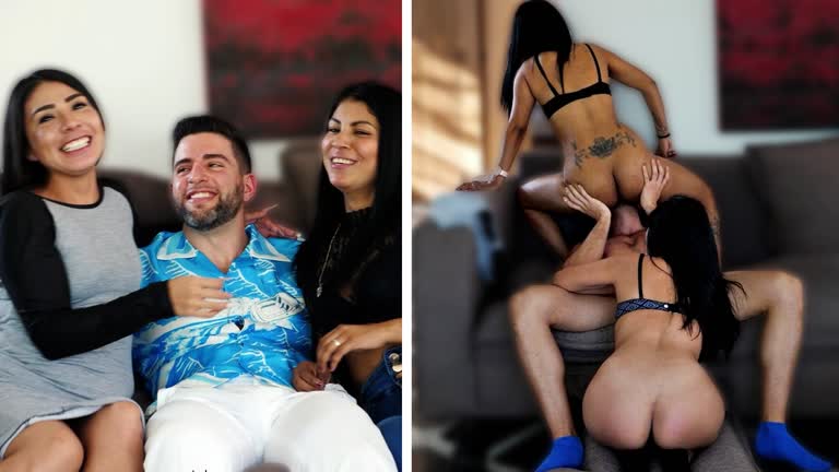 Two Sexy Latinas Compete In A Threesome To Become His New Wife