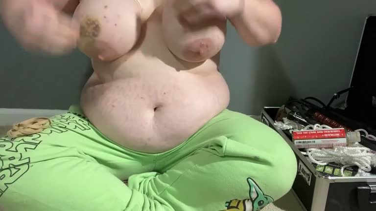 Bruising My Own Big Tits (nipple Suckers, Paddling)