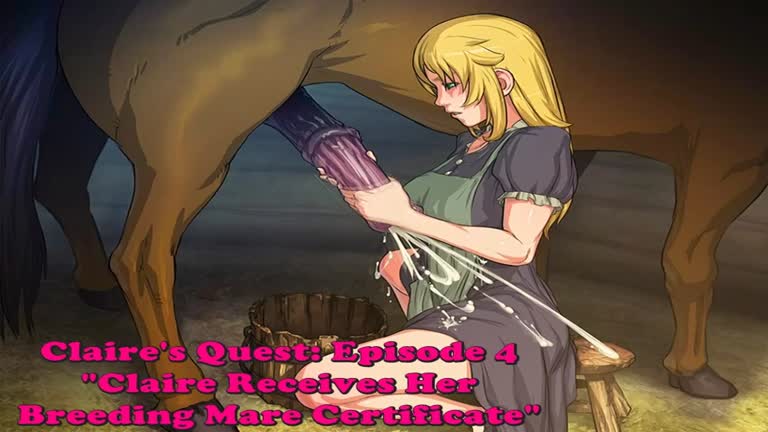 Claire's Quest: Episode 4. Claire Receives Her Breeding Mare Certificate