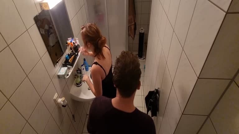 Amateur Submissive Teen Redhead Getting Fucked Hard In The  Bathroom