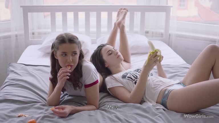 Adorable Lesbian Teens Exploring Each Other