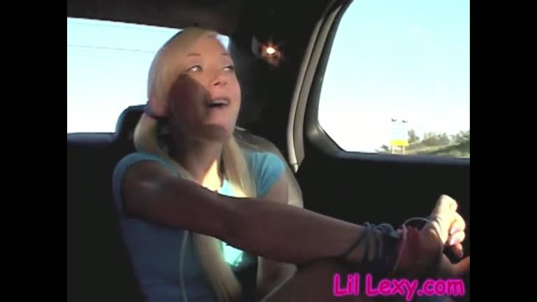 Lil Lexy Fingering Closeup At Car